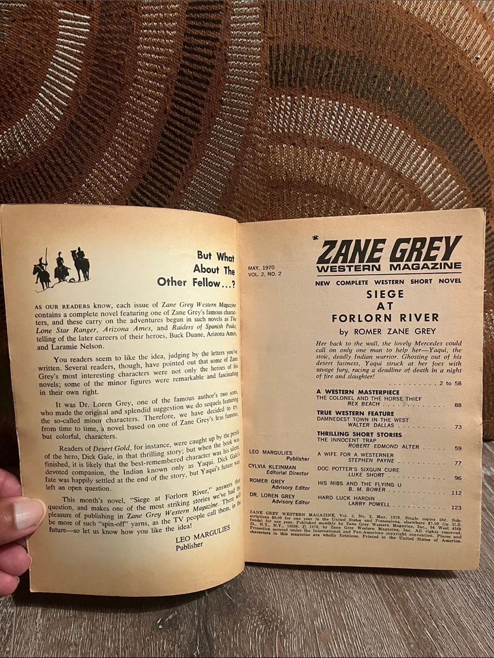 Zane Grey Western Magazine - May 1970 VOL. 2, NO. 2